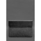 Чехол-конверт с клапаном кожа+фетр для MacBook 14" черный  Crazy Horse BlankNote