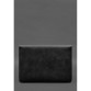 Чохол-конверт із клапаном шкіра+фетр для MacBook 14&quot; чорний Crazy Horse BlankNote
