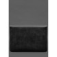 Чохол-конверт із клапаном шкіра+фетр для MacBook 16 чорний Crazy Horse BlankNote