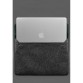Чохол-конверт із клапаном шкіра+фетр для MacBook 16 зелений Crazy Horse BlankNote