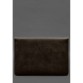 Чохол-конверт із клапаном шкіра+фетр для MacBook 16 темно-коричневий Crazy Horse BlankNote
