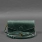 Кожаная сумка-футляр для очков (мини-сумка) зеленый Crazy Horse BlankNote