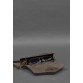 Кожаная сумка-футляр для очков (мини-сумка) темно-коричневый Crazy Horse BlankNote