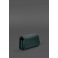 Кожаный футляр (чехол) для АйКьюОС зеленый BlankNote
