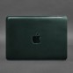 Кожаный чехол для MacBook 14 дюйм зеленый Crazy Horse BlankNote