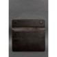 Шкіряний чохол-конверт на магнітах для MacBook 14 темно-коричневий BlankNote