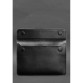 Кожаный чехол-конверт на магнитах для MacBook 14 черный BlankNote