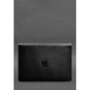 Шкіряний чохол-конверт на магнітах для MacBook 14 чорний BlankNote