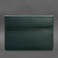 Шкіряний чохол-конверт на магнітах для MacBook 14 зелений BlankNote