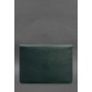 Шкіряний чохол-конверт на магнітах для MacBook 13 зелений BlankNote