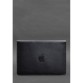 Шкіряний чохол-конверт на магнітах для MacBook 14 темно-синій BlankNote