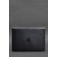 Шкіряний чохол-конверт на магнітах для MacBook 13 темно-синій краст BlankNote