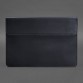 Шкіряний чохол-конверт на магнітах для MacBook 14 синій Crazy Horse BlankNote