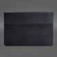 Кожаный чехол-конверт на магнитах для MacBook 13 синий Crazy Horse BlankNote