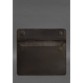 Шкіряний чохол-конверт на магнітах для MacBook 14 темно-коричневий Crazy Horse BlankNote