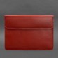 Шкіряний чохол-конверт на магнітах для MacBook 14 червоний BlankNote