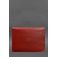 Шкіряний чохол-конверт на магнітах для MacBook 13 червоний BlankNote