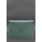 Кожаный чехол-конверт на магнитах для MacBook 13 бирюзовый BlankNote