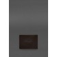 Кожаная обложка для удостоверения участника боевых действий (УБД) темно-коричневый краст BlankNote