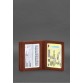 Шкіряна обкладинка для посвідчення водія, ID і пластикових карток 2.1 світло-коричнева BlankNote