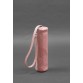 Жіноча шкіряна ключниця тубус XL рожева BlankNote