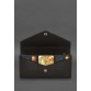 Шкіряний клатч (портмоне) на кнопці 5.0 Темно-коричневий краст BlankNote