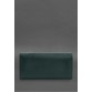 Кожаный  клатч (портмоне) на кнопке 5.0 Зеленый краст BlankNote