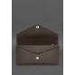 Кожаный  клатч (портмоне) на кнопке 5.0 Темно-бежевый BlankNote