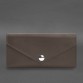Кожаный  клатч (портмоне) на кнопке 5.0 Темно-бежевый BlankNote