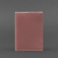 Кожаная обложка для паспорта розовая BlankNote