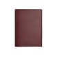 Женская кожаная обложка для паспорта бордовая краст BlankNote