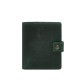 Шкіряна обкладинка-портмоне для посвідчення офіцера з кишенею для зеленого жетону Crazy Horse BlankNote
