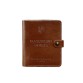 Шкіряна обкладинка-портмоне для посвідчення офіцера світло-коричнева BlankNote