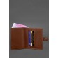 Шкіряна обкладинка-портмоне для посвідчення офіцера світло-коричнева Crazy Horse BlankNote