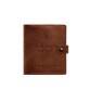 Шкіряна обкладинка-портмоне для посвідчення офіцера світло-коричнева Crazy Horse BlankNote