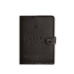 Шкіряна обкладинка-портмоне для військового квитка темно-коричнева BlankNote