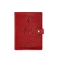 Шкіряна обкладинка-портмоне для військового квитка червона BlankNote