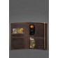 Шкіряна обкладинка для паспорта темно-коричнева Crazy Horse BlankNote