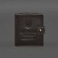 Шкіряна обкладинка-портмоне для військового квитка офіцера запасу (широкий документ) темно-коричневий BlankNote