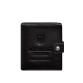 Шкіряна обкладинка-портмоне для військового квитка офіцера запасу (широкий документ) чорна BlankNote