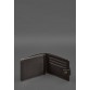Шкіряна обкладинка-портмоне для посвідчення учасника бойових дій (УБД) темно-коричнева BlankNote