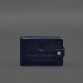 Шкіряна обкладинка-портмоне для посвідчення учасника бойових дій (УБД) синя BlankNote