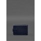 Шкіряна обкладинка-портмоне для посвідчення учасника бойових дій (УБД) синя BlankNote