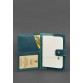 Шкіряна обкладинка для паспорта 5.0 (з віконцем) зелена BlankNote