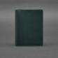 Шкіряна обкладинка-органайзер для документів зелений краст BlankNote