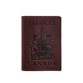 Шкіряна обкладинка для паспорта з канадським бордовим гербом Crazy Horse BlankNote