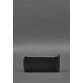 Кожаный кошелёк-купюрник на молнии черный BlankNote