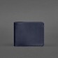 Кожаное портмоне с зажимом синий краст BlankNote