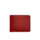 Кожаное портмоне с зажимом красный краст BlankNote