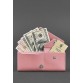 Жіночий шкіряний гаманець Керрі рожевий BlankNote